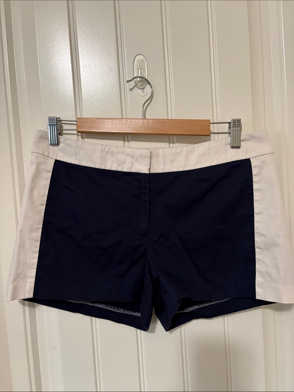 J. Crew‎ Two-Tone Navy and White Women's Shorts
